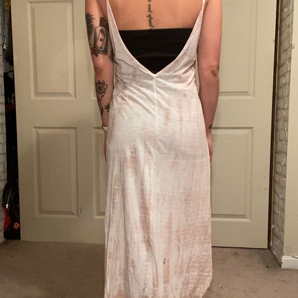 Hi-lo lilac and white tie dye tank - Picture 2 of 3